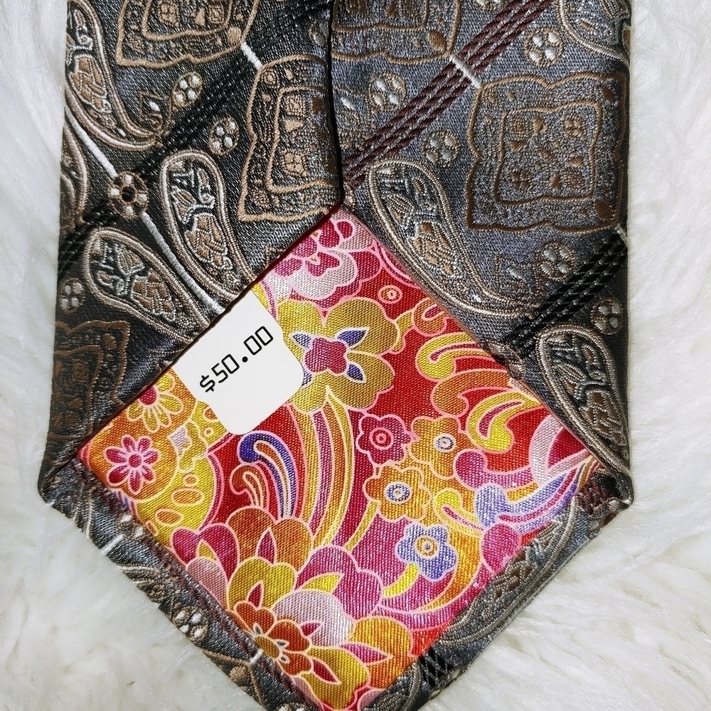 NWT John Sparks Paisley Tie 60" - Picture 4 of 5